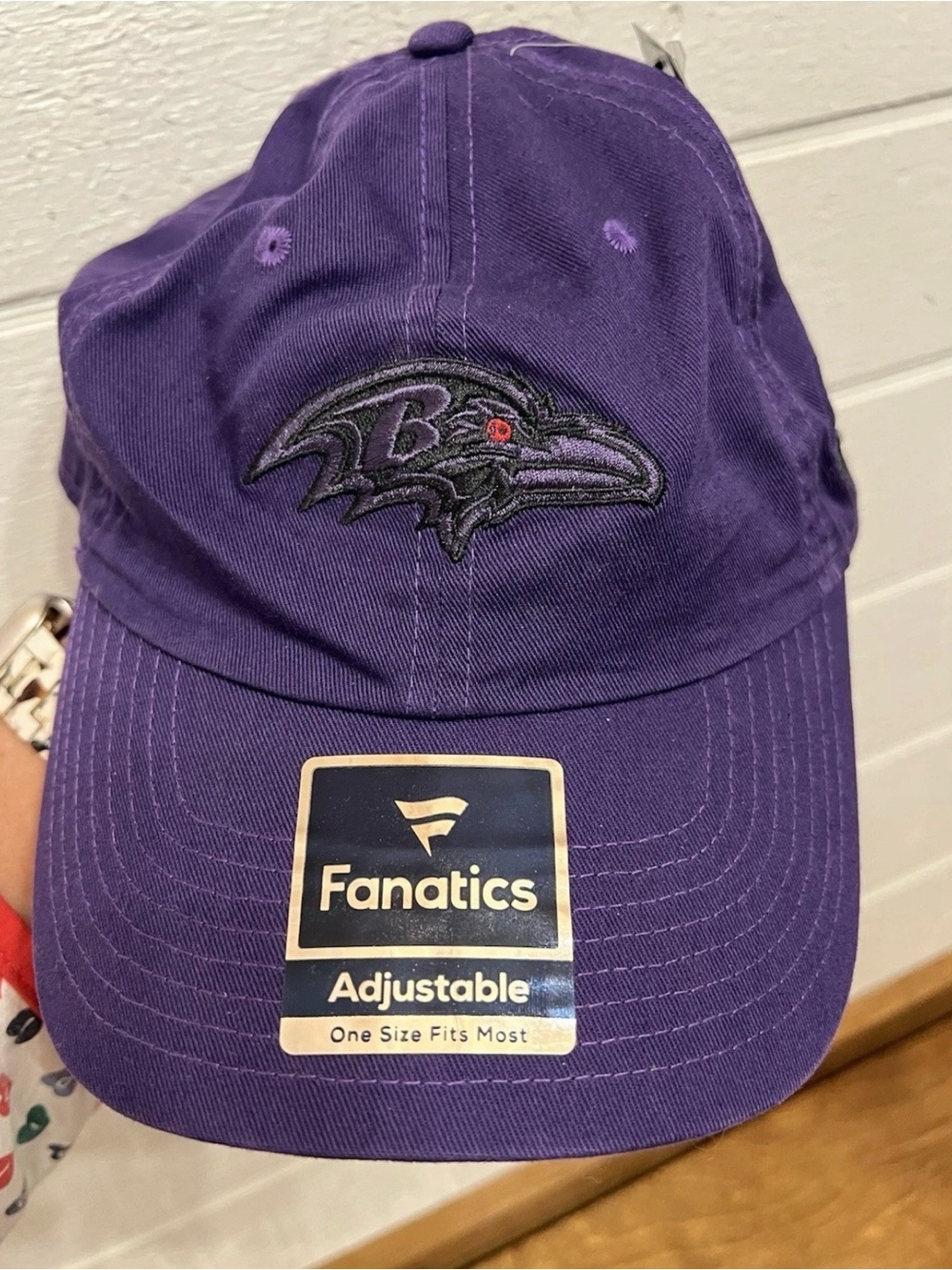 New Baltimore Ravens Purple With Logo Fanatics Adjustable